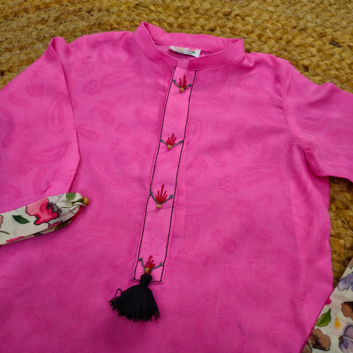 Fuchsia Pink 2 pcs Lawn suit (FSB-002)