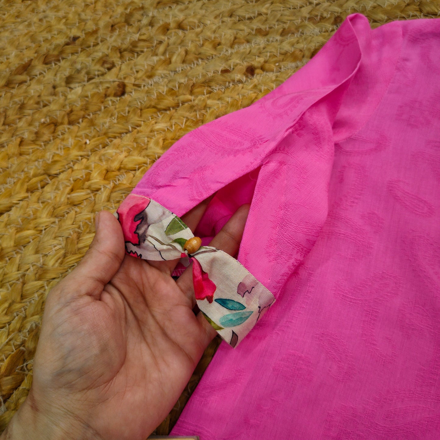 Fuchsia Pink 2 pcs Lawn suit (FSB-002)