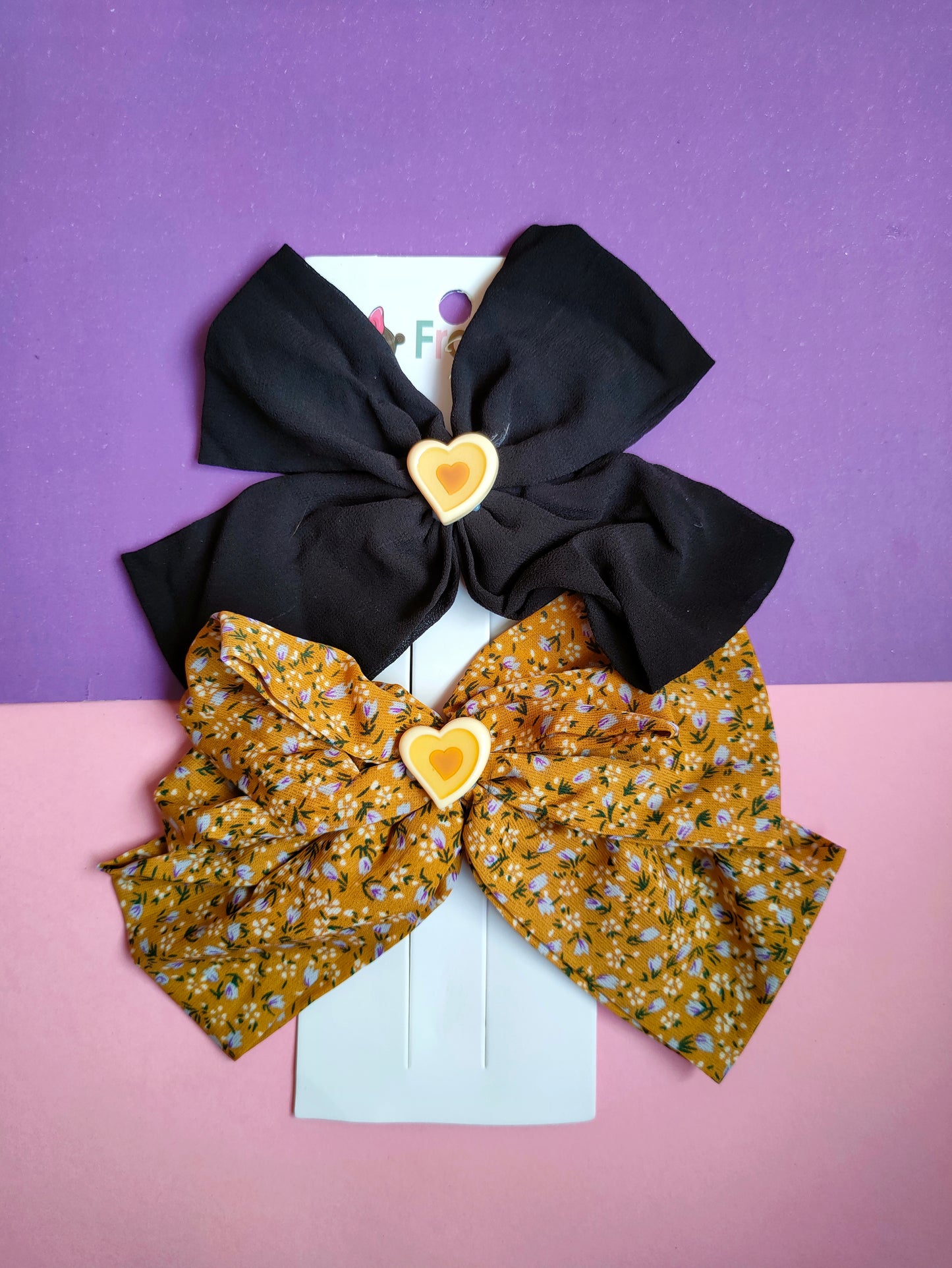 Big Bow clips set of 2-(HA-007)