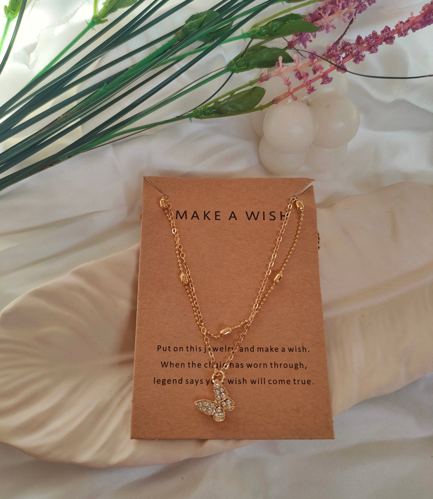 Elegant butterfly necklace-3-(PN-006)