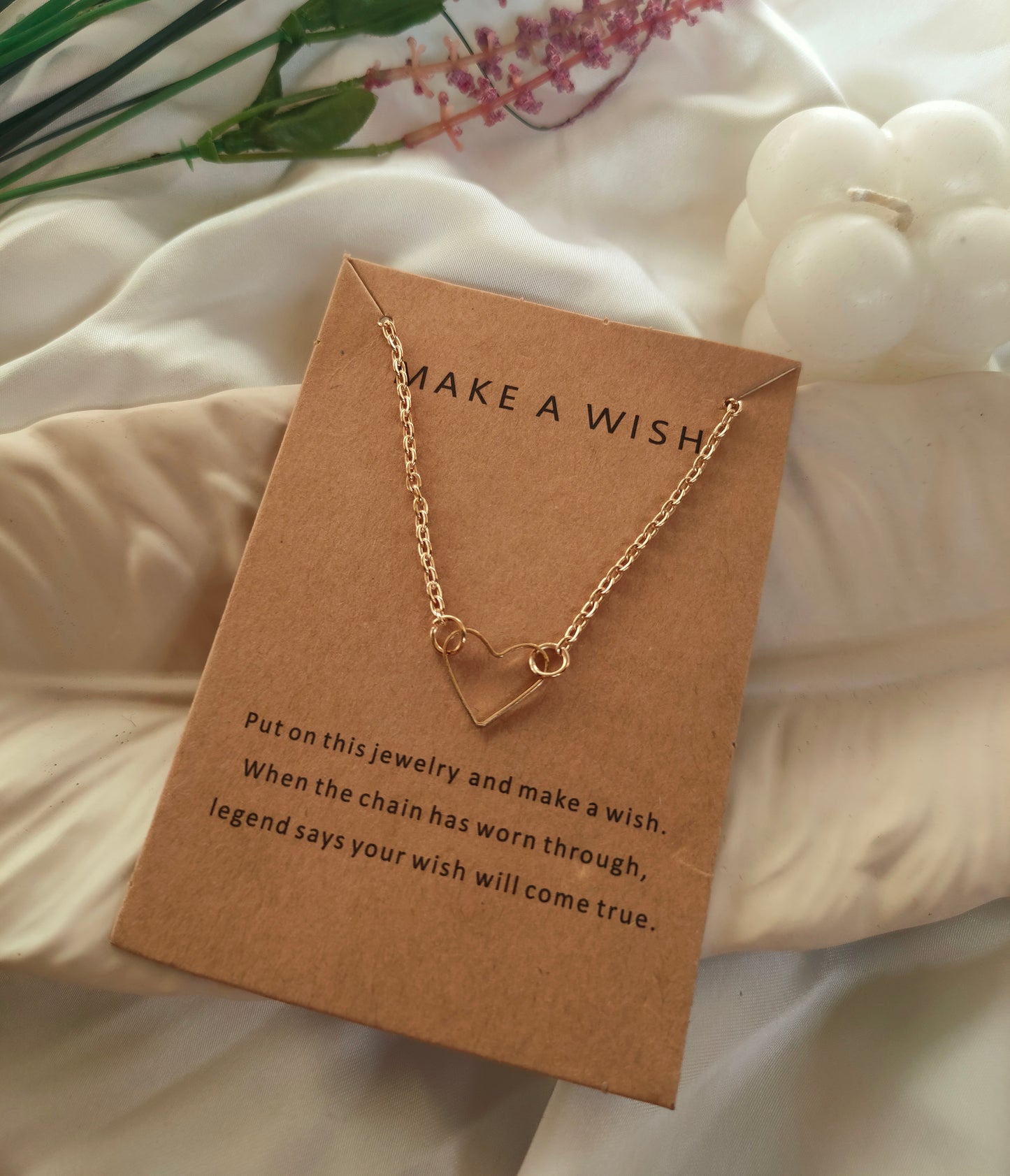 Elegant heart necklace-(PN-009)