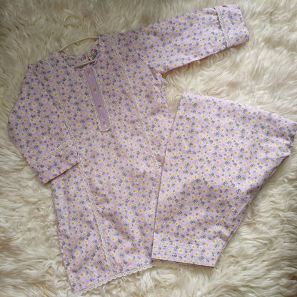 Lilac 2 pcs Lawn suit (FSB-006)