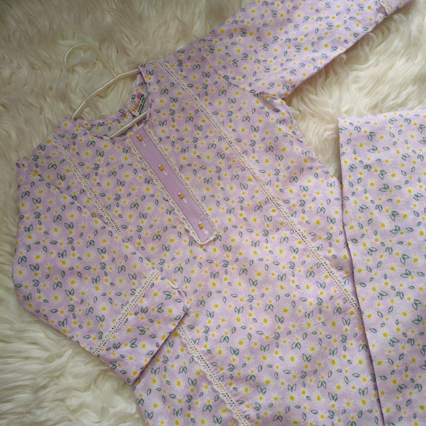Lilac 2 pcs Lawn suit (FSB-006)