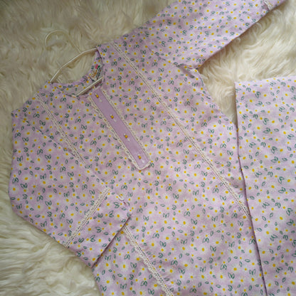 Lilac 2 pcs Lawn suit (FSB-006)
