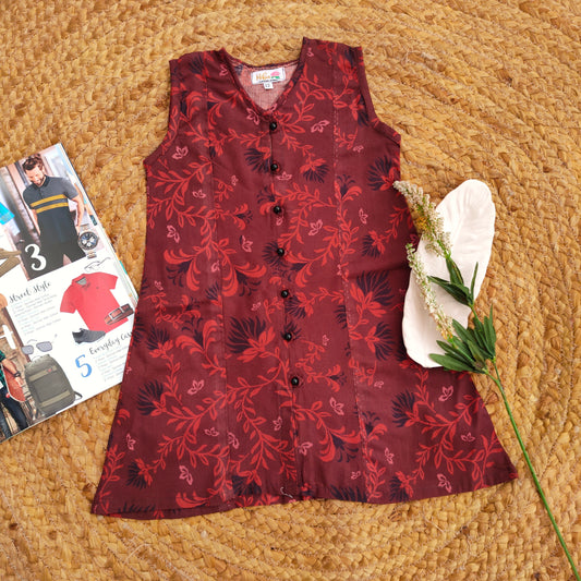 Brown 2 PC Lawn Suit (BFT-0011)