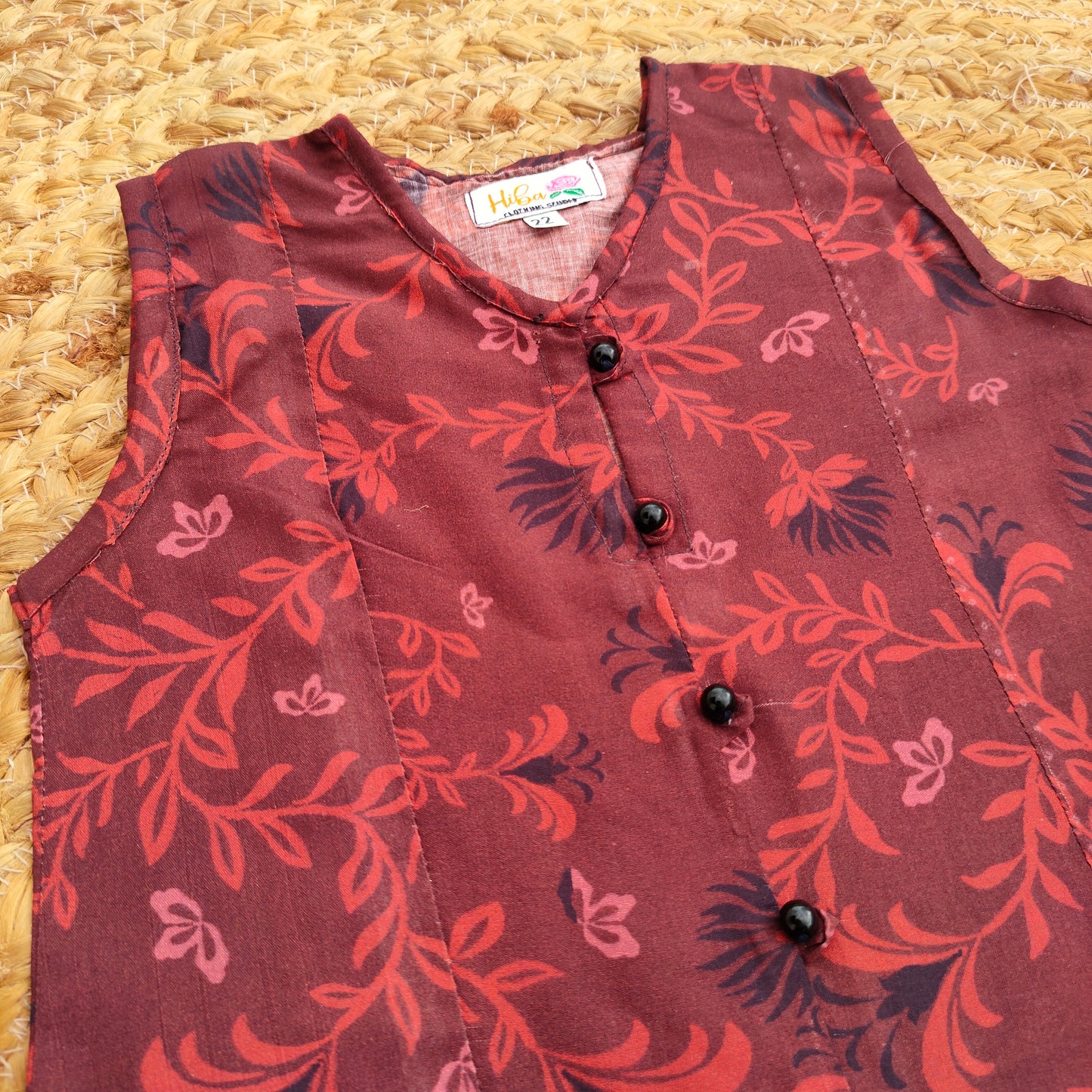 Brown 2 PC Lawn Suit (BFT-0011)