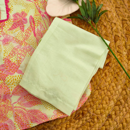 Pastel green and pink 2 PC Lawnsuit (BFT-006)