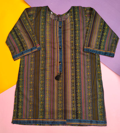 Black lawn kurti for girls – simple everyday wear, Budget Fit Collection by HIBA FASHION STUDIO