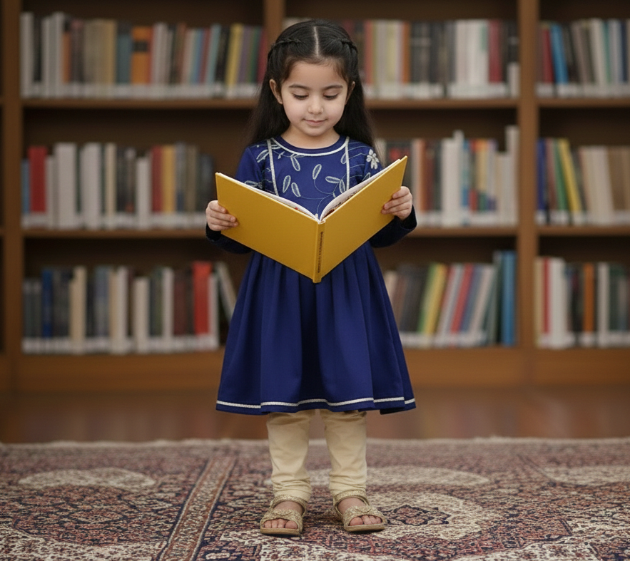 Navy Blue and Fawn 2 PC Silk suit (BFC-0027)