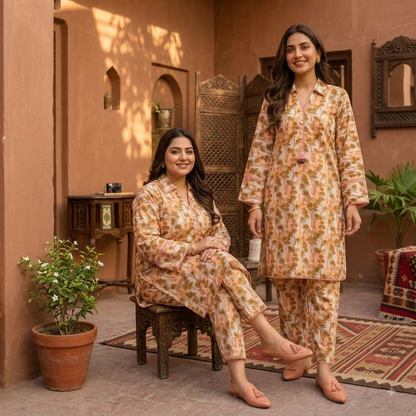 Orchid Adults 2 PC Lawn suit (PLC-0021)