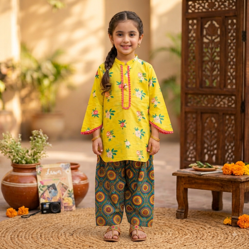 Sunshine 2 PC Lawn suit (GEC-0015)