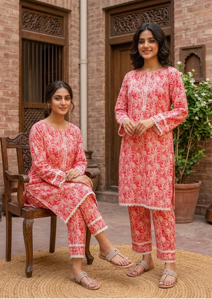 Crismon Adults 2 PC Lawn suit (PLC-0022)