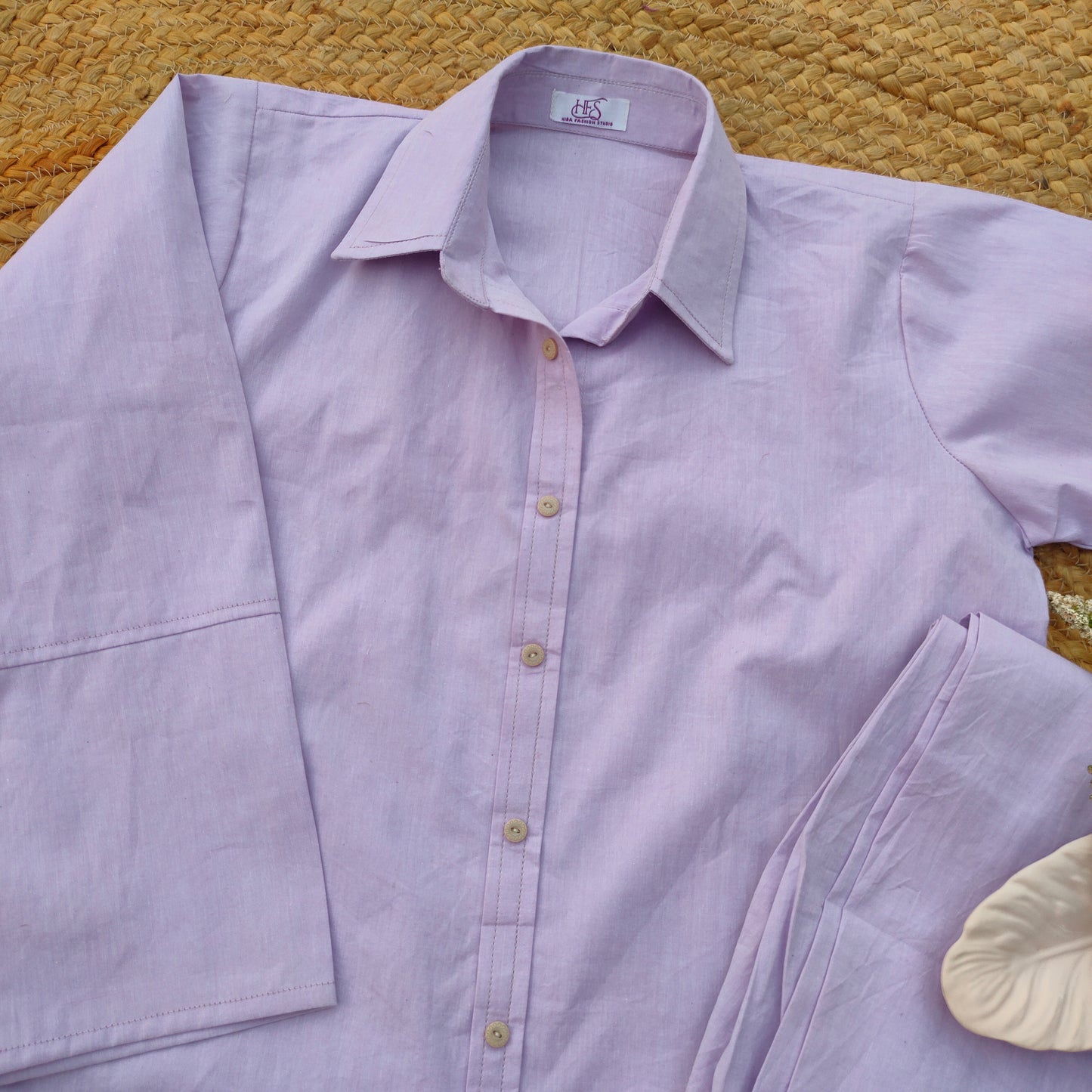 Lilac solid Co-ord Set (BW-004)