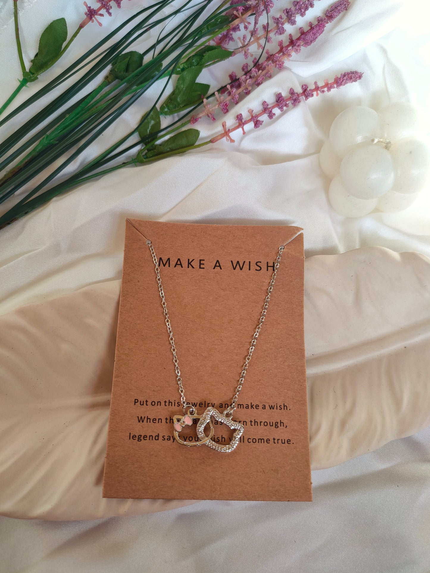 Silver kitty Necklace-(PN-001)