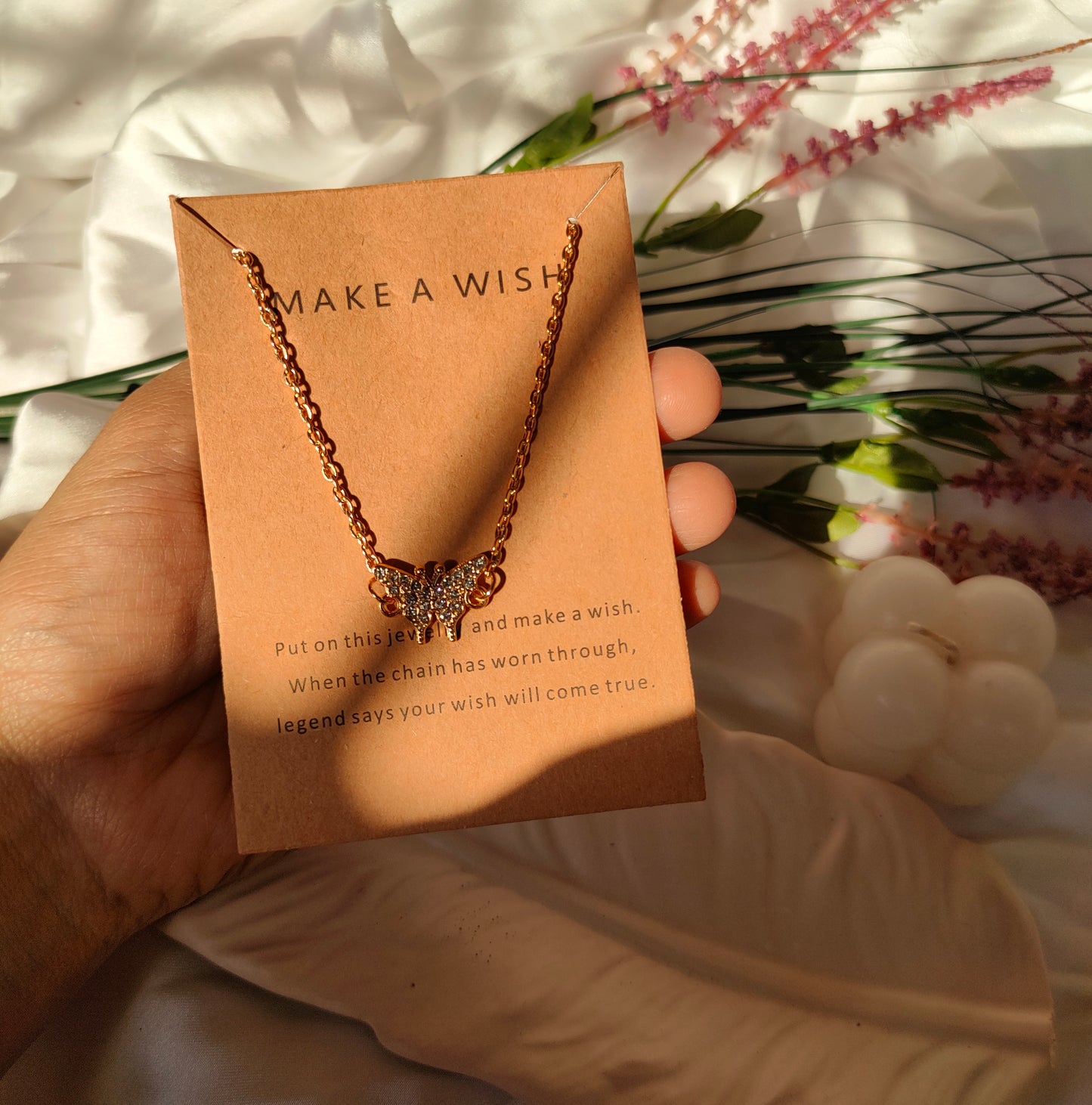 Elegant butterfly necklace-4-(PN-008)
